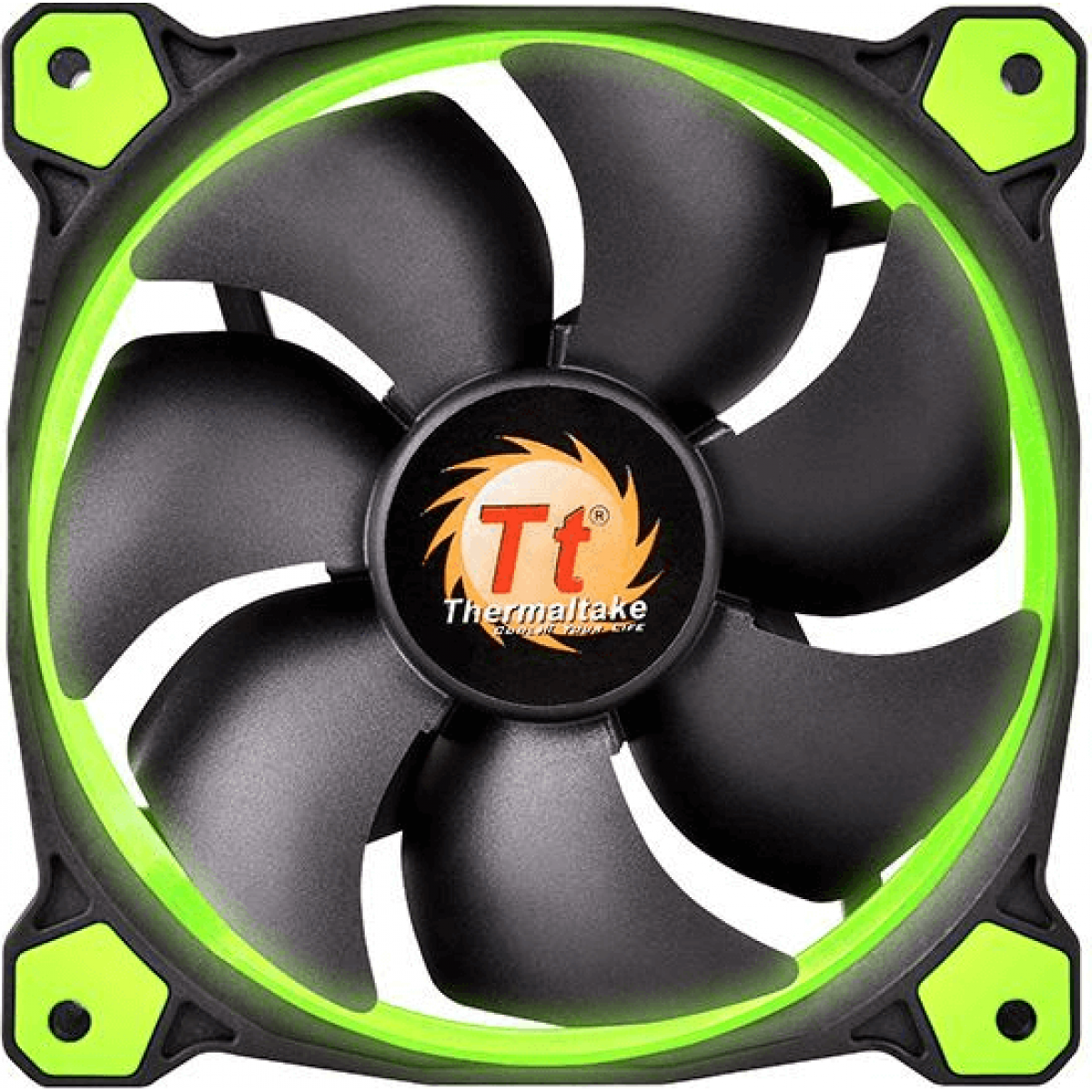 Cooler Thermaltake Riing 12 LED Green CL-F038-PL12GR-A