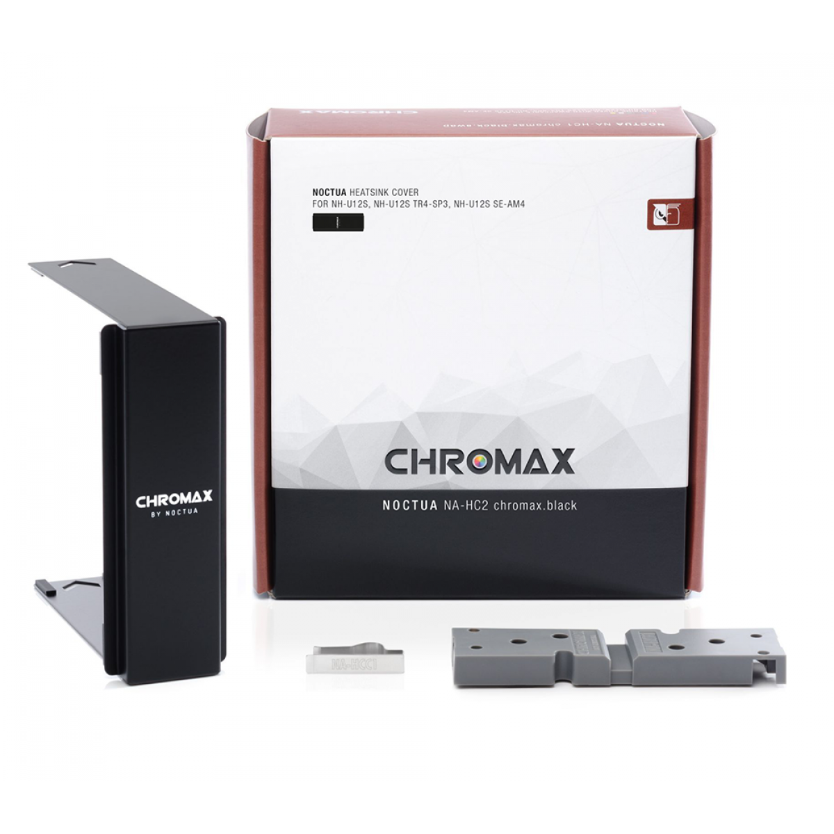 Cover Dissipatore Noctua NA-HC2 Chromax.black – Compatibile Con NH-U12S, Finitura Nera In Alluminio