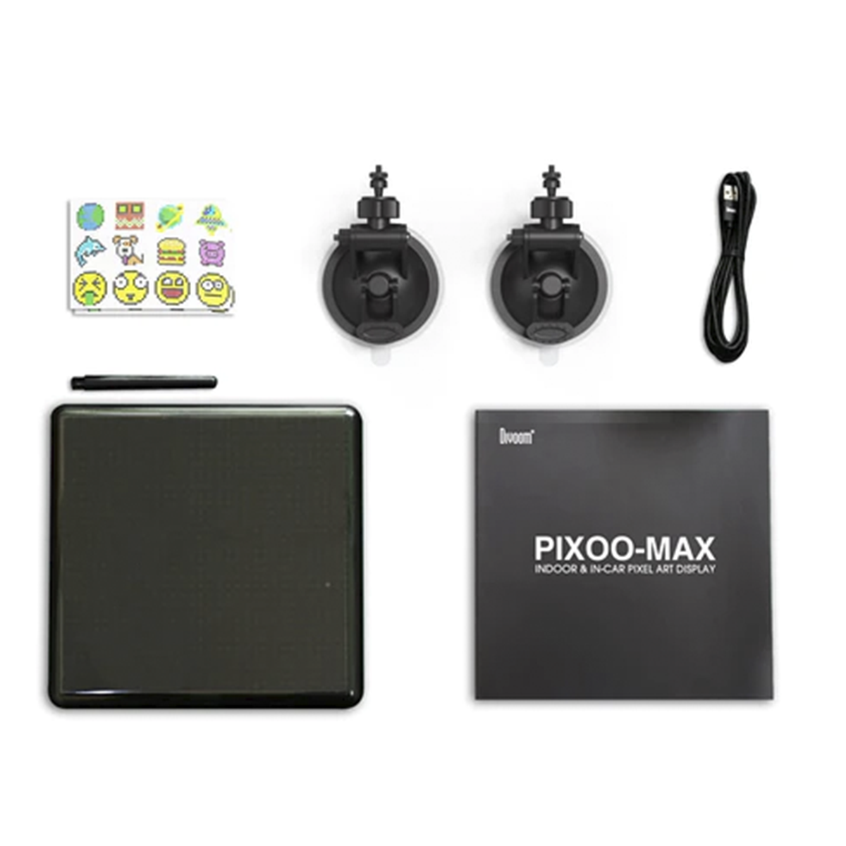 Display de Pixel Art PIXOO Max Divoom, Painel led 32x32 Bluetooth, Black