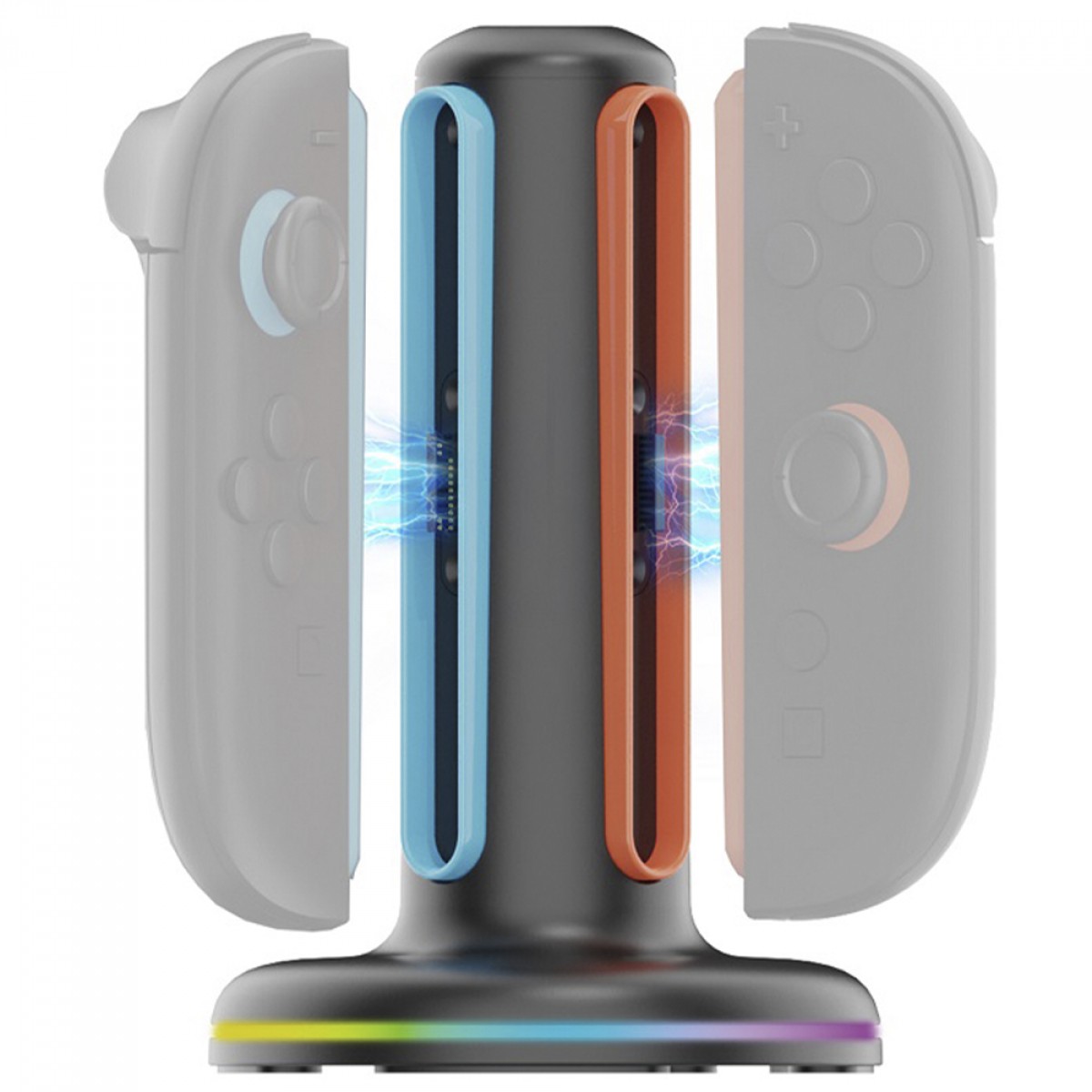 Dock De Carregamento Ipega, Para Nintendo Switch 2, Com 4 Slots, Preto, PG-SW2052