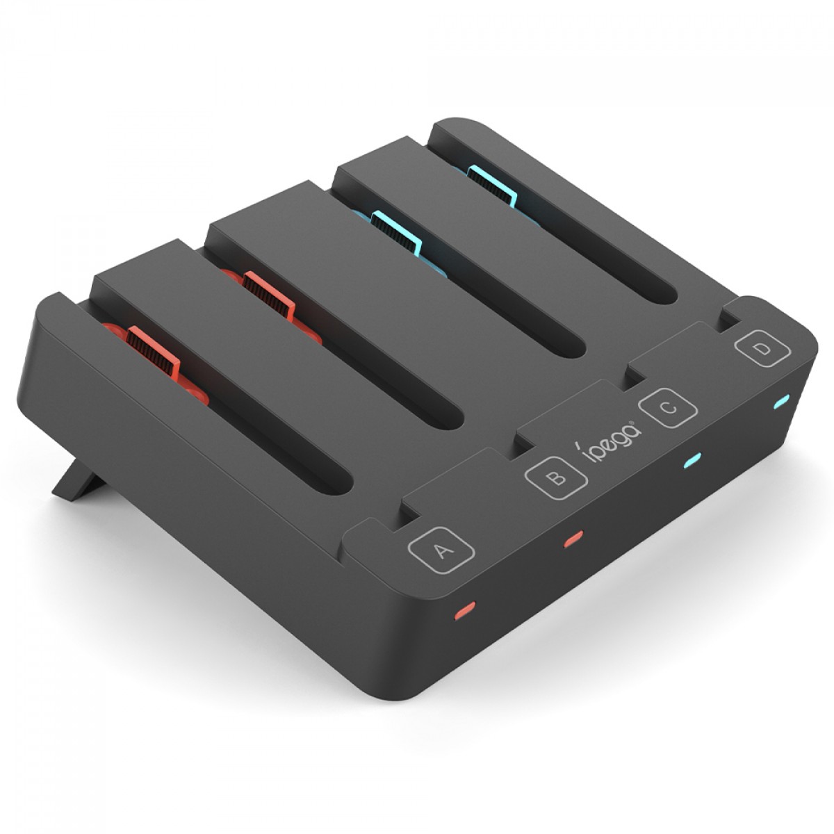 Dock De Carregamento Ipega, Para Nintendo Switch 2 / Switch OLED / Joy-Con, Com 4 Slots, Preto, PG-SW2081