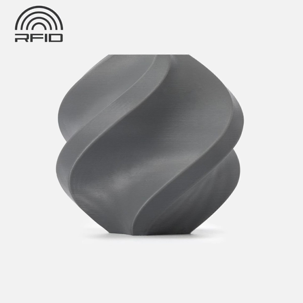 Filamento Bambu Lab PETG HF, 1,75mm, 1Kg, Dark Gray (Cinza Escuro), Com Carretel Reutilizável, G02-D1-1.75-1000-SPL