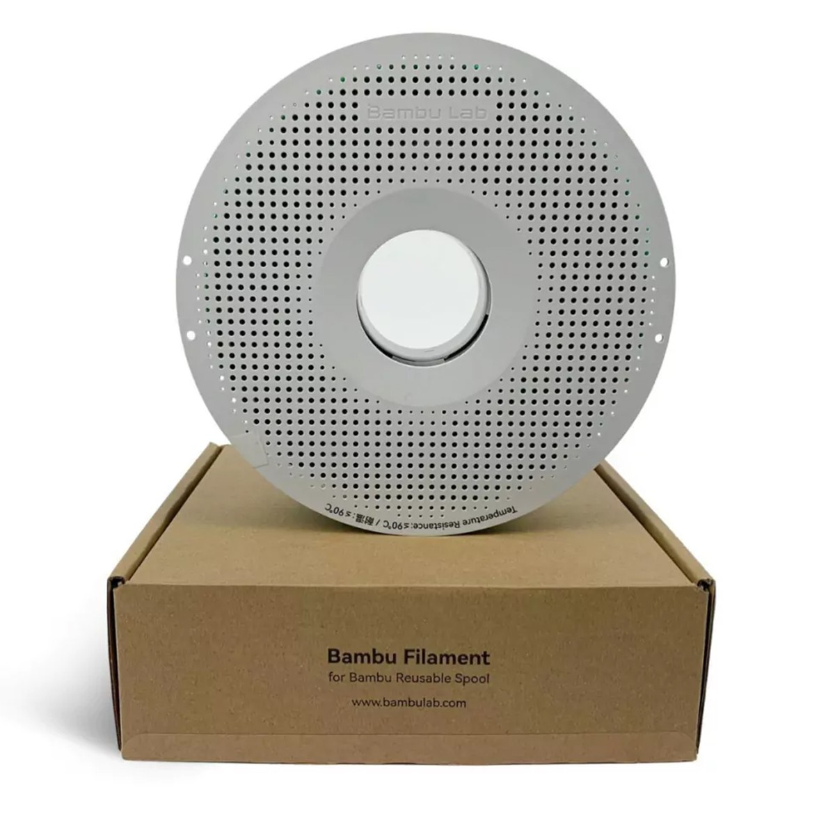 Filamento Bambu Lab PETG HF, 1,75mm, 1Kg, Preto, Com Carretel Reutilizável, G02-K0-175-1000-SPL