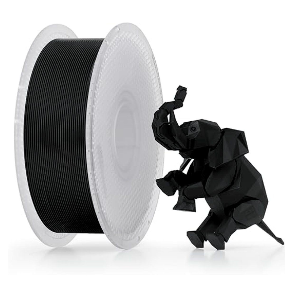 Filamento Bambu Lab PLA, 1,75mm, 1Kg, Preto, Com Carretel Reutilizável, A00-K0-1.75-1000-SPL