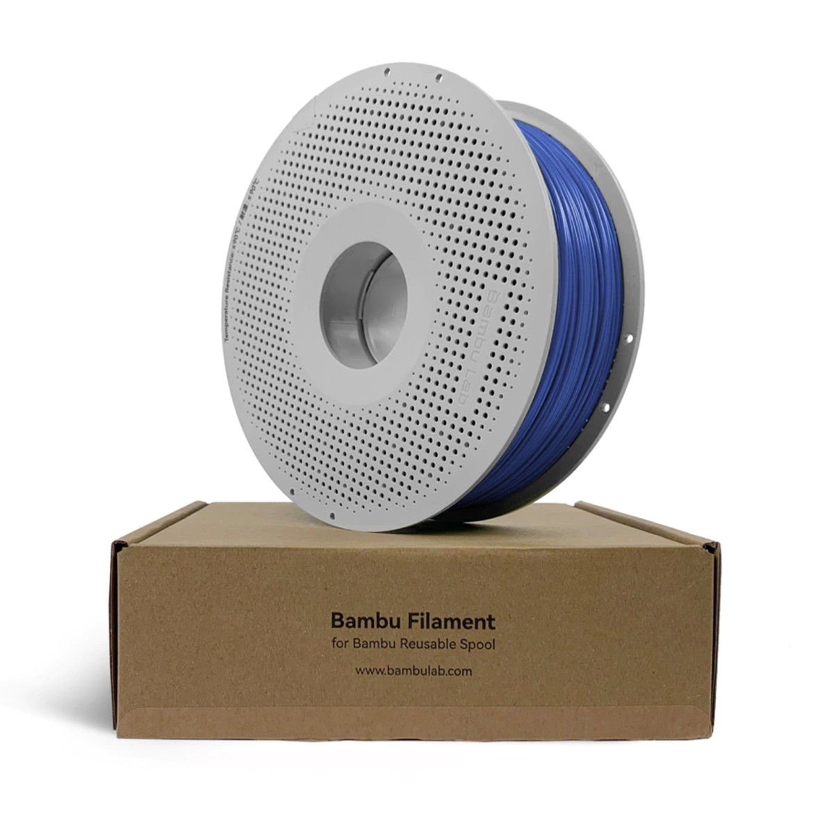 Filamento Bambu Lab PLA Basic, 1,75mm, 1Kg, Azul, Com Carretel Reutilizável, A00-B9-1.75-1000-SPL