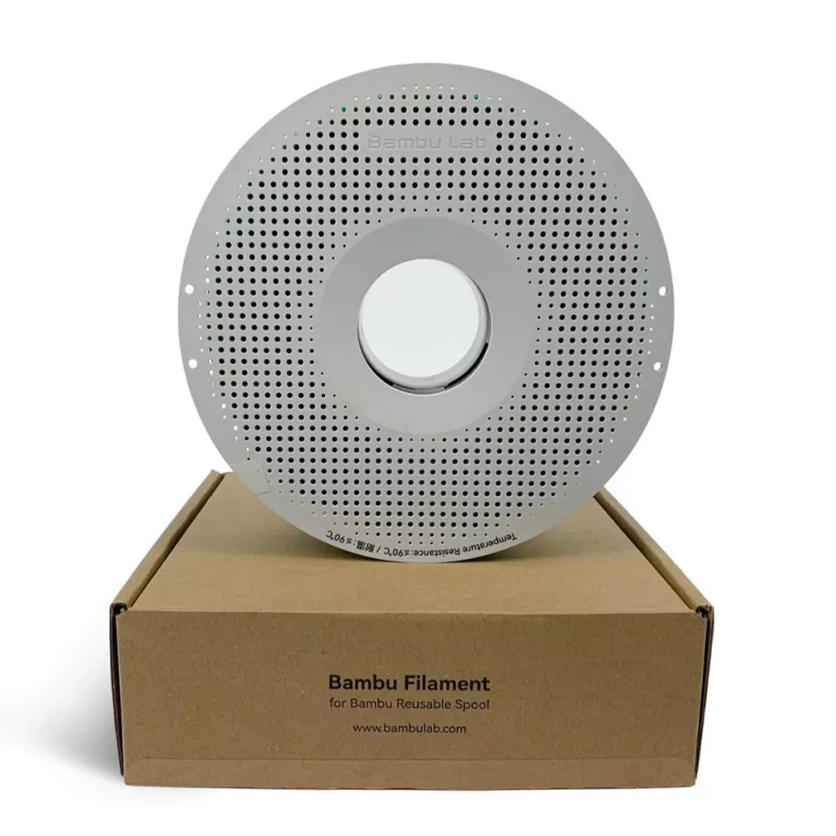 Filamento Bambu Lab PLA Basic, 1,75mm, 1Kg, Gold (Dourado), Com Carretel Reutilizável, A00-Y4-1.75-1000-SPL