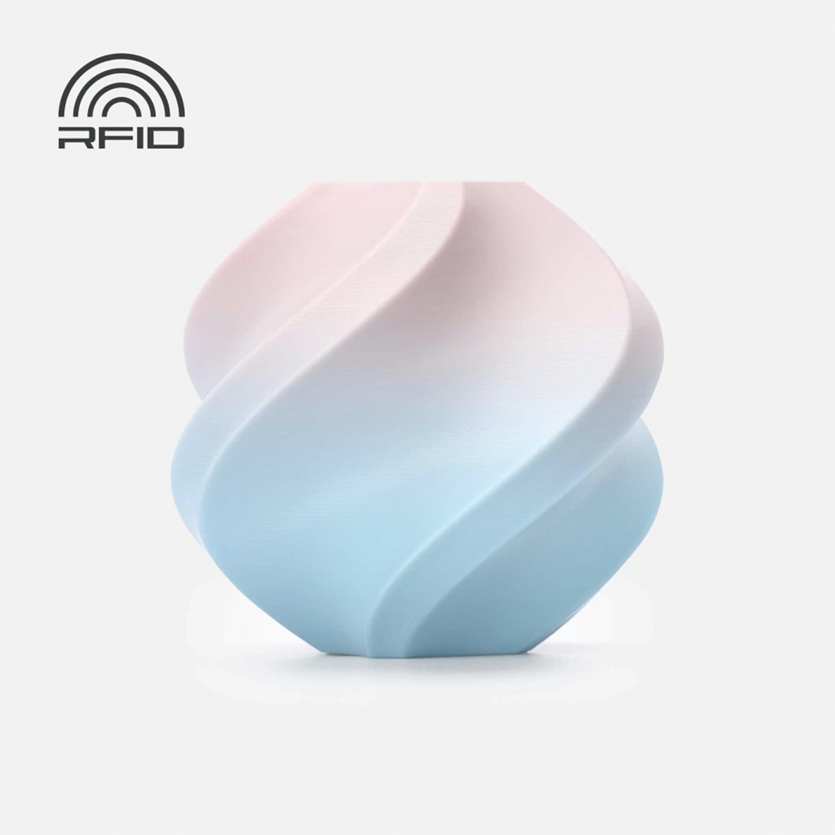 Filamento Bambu Lab PLA Basic, 1,75mm, 1Kg, Gradiente Candy Cloud, Com Carretel Reutilizável, A00-M7-1.75-1000-SPL