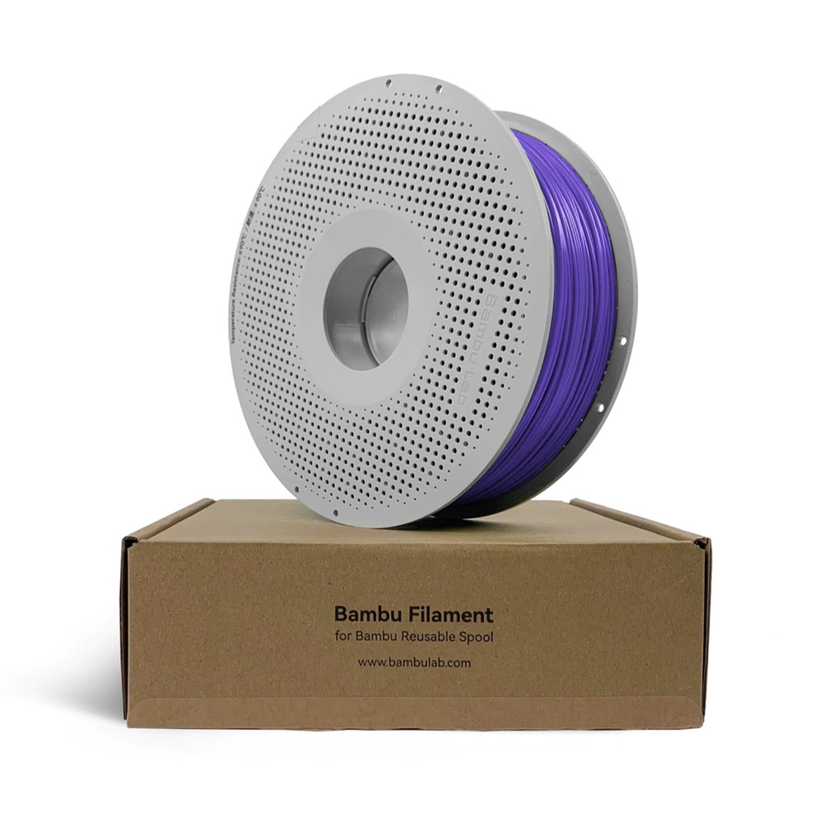 Filamento Bambu Lab PLA Basic, 1,75mm, 1Kg, Roxo, Com Carretel Reutilizável, A00-P5-1.75-1000-SPL