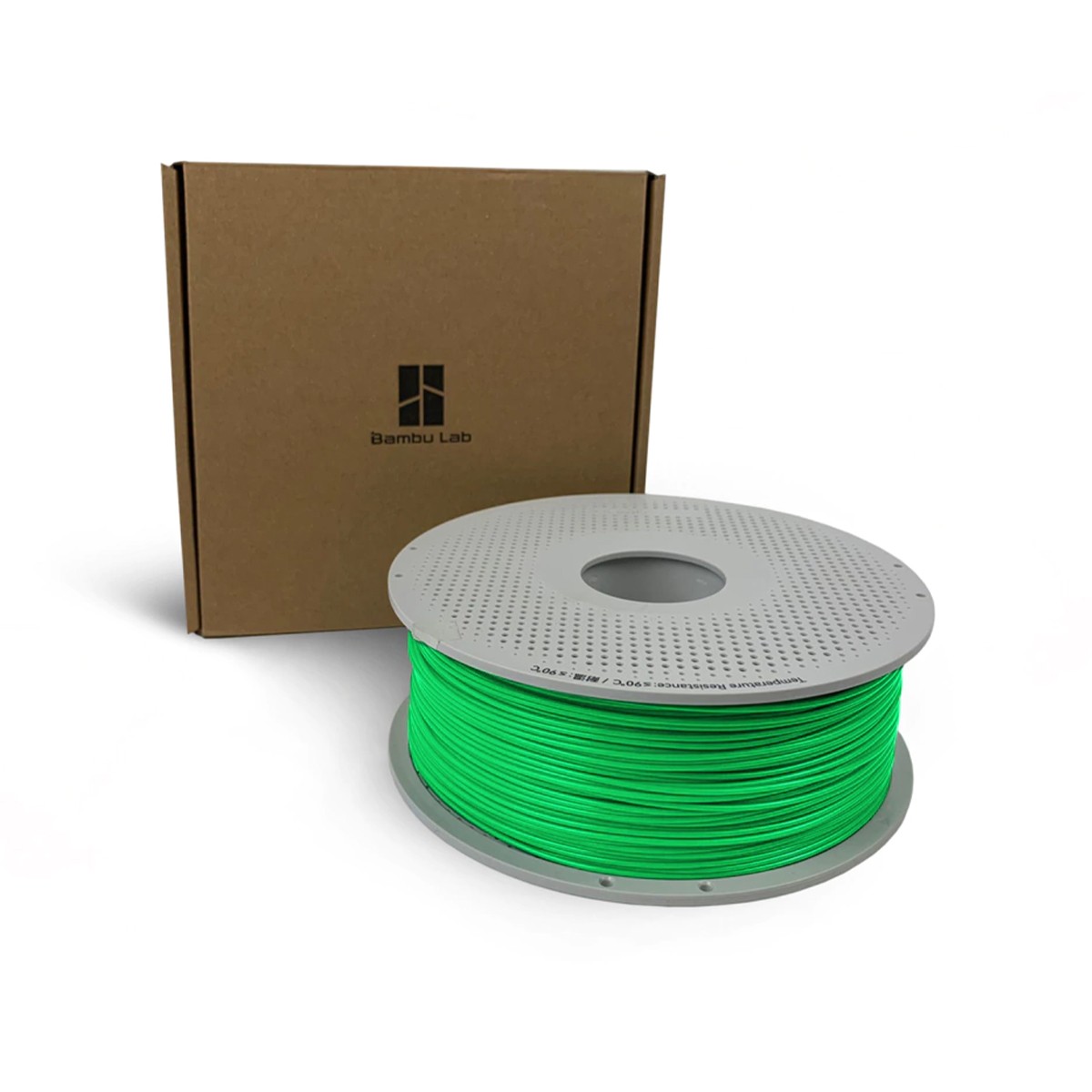 Filamento Bambu Lab Pla Basic, 1,75mm, 1Kg, Verde, Com Carretel Reutilizável, A00-G6-1.75-1000-SPL