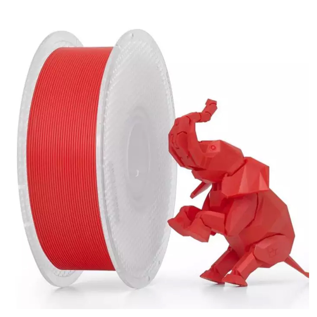 Filamento Bambu Lab PLA Basic, 1,75mm, 1Kg, Vermelho, Com Carretel Reutilizável, A00-R0-1.75-1000-SPL