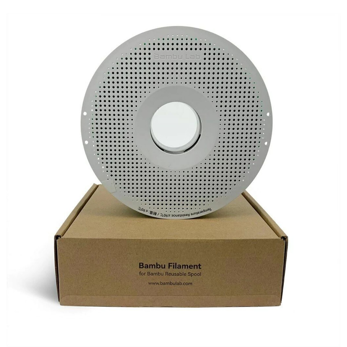 Filamento Bambu Lab PLA-CF, 1,75mm, 1Kg, Lava Gray (Cinza Lava), Com Carretel Reutilizável, A50-D6-175-1000-SPL