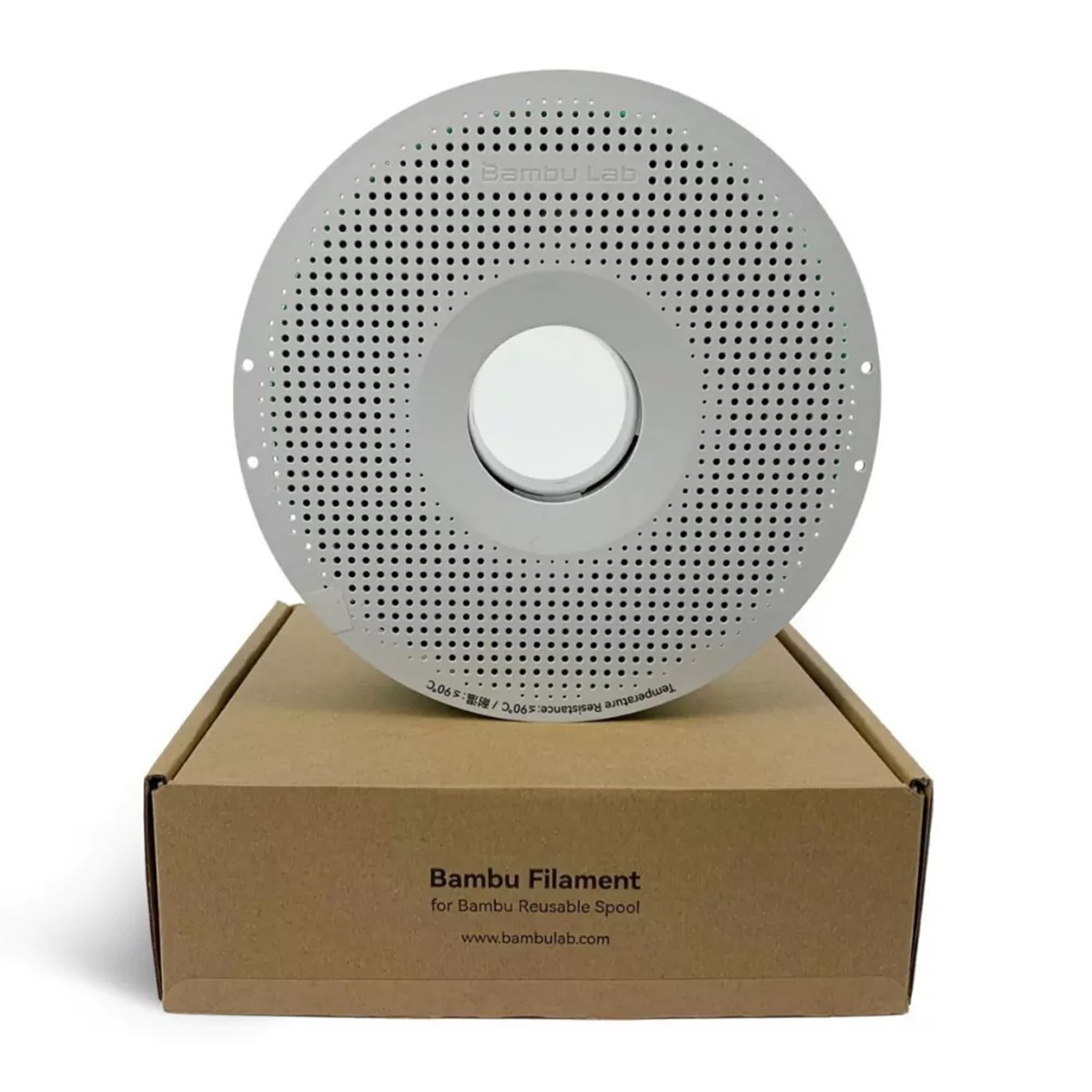 Filamento Bambu Lab PLA Matte, 1,75mm, 1Kg, Laranja Claro, Com Carretel Reutilizável, A01-A2-1.75-1000-SPL