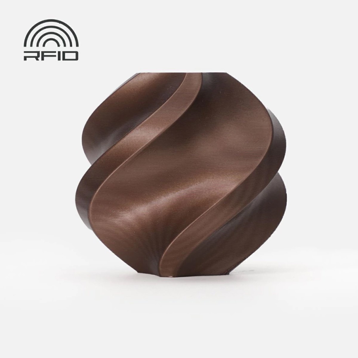 Filamento Bambu Lab PLA Metal, 1,75mm, 1Kg, Marrom Cobre, Com Carretel Reutilizável, A02-N3-1.75-1000-SPL