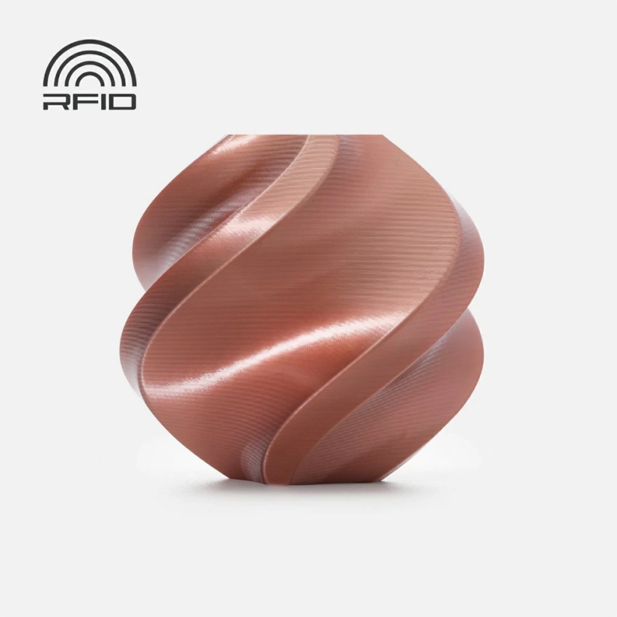 Filamento Bambu Lab PLA Silk+, 1,75mm, 1Kg, Rose Gold, Com Carretel Reutilizável, A06-R1-1.75-1000-SPL