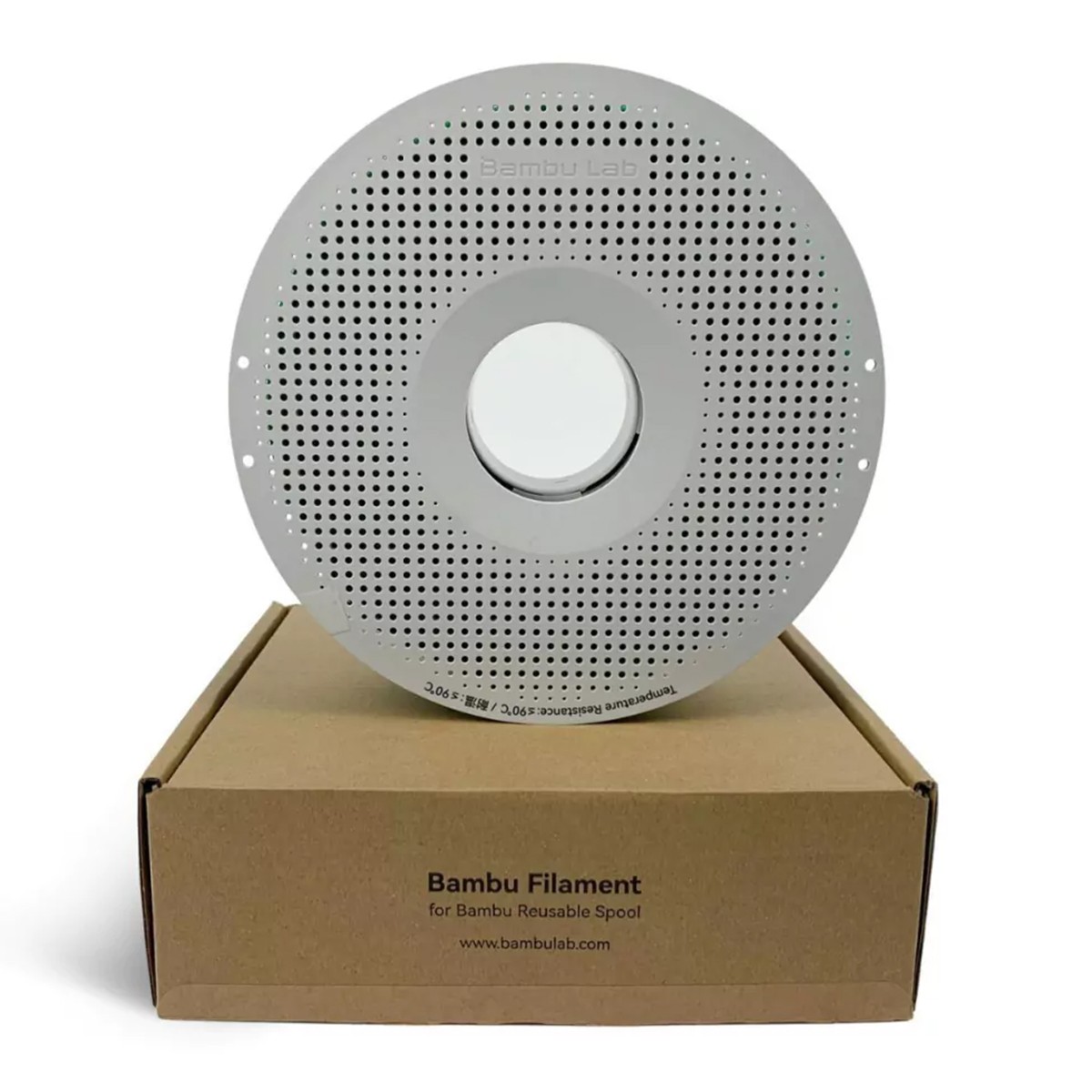 Filamento Bambu Lab PLA Tough+, 1,75mm, 1Kg, Prata, Com Carretel Reutilizável, A10-D1-1.75-1000-SPL