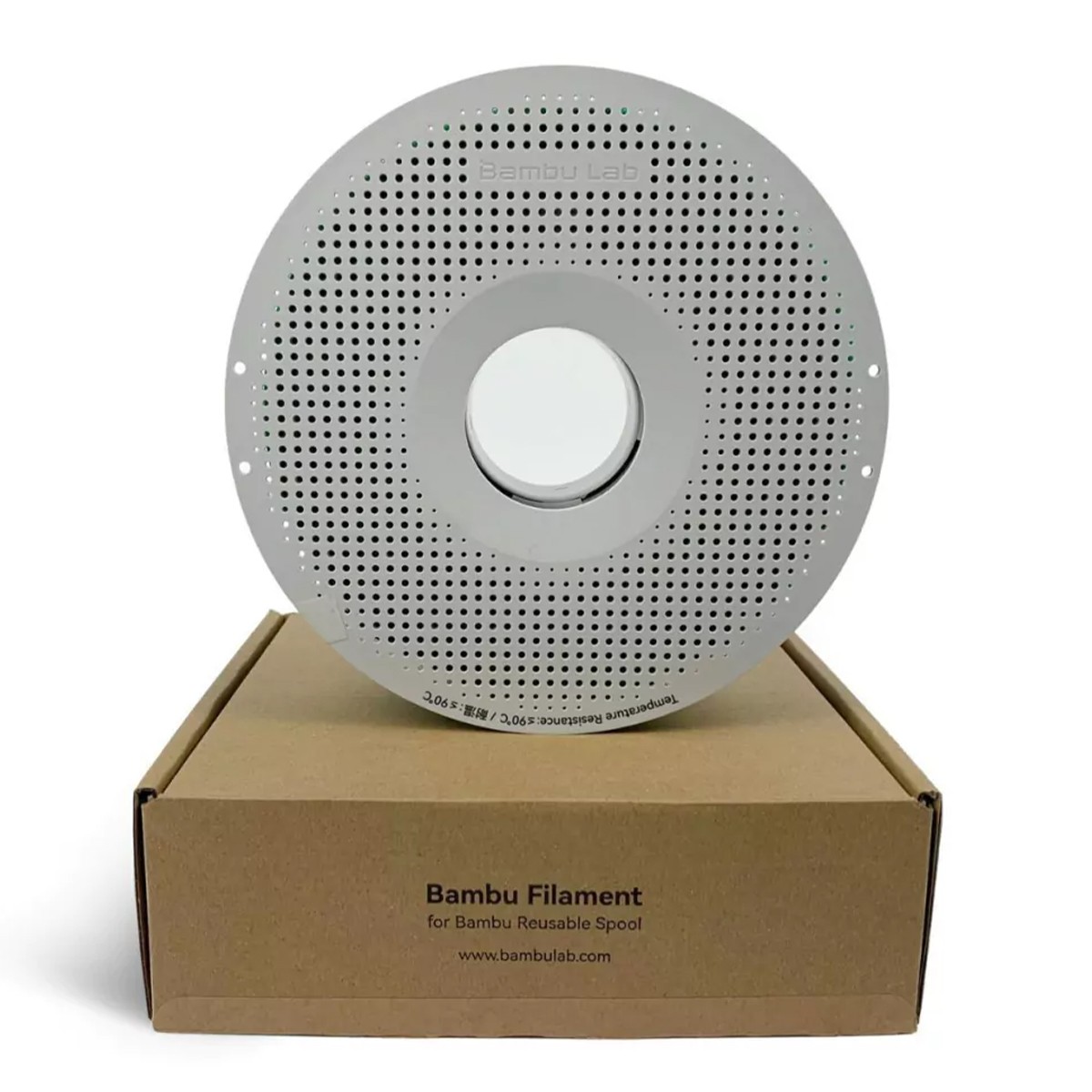 Filamento Bambu Lab PLA Translucent, 1,75mm, 1Kg, Clear (Transparente), Com Carretel Reutilizável, G01-C0-1.75-1000-SPL