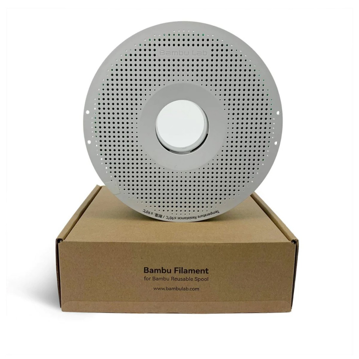 Filamento Bambu Lab TPU 95A HF, 1,75mm, 1Kg, Cinza, Com Carretel Reutilizável, U00-D0-1.75-1000-SPL