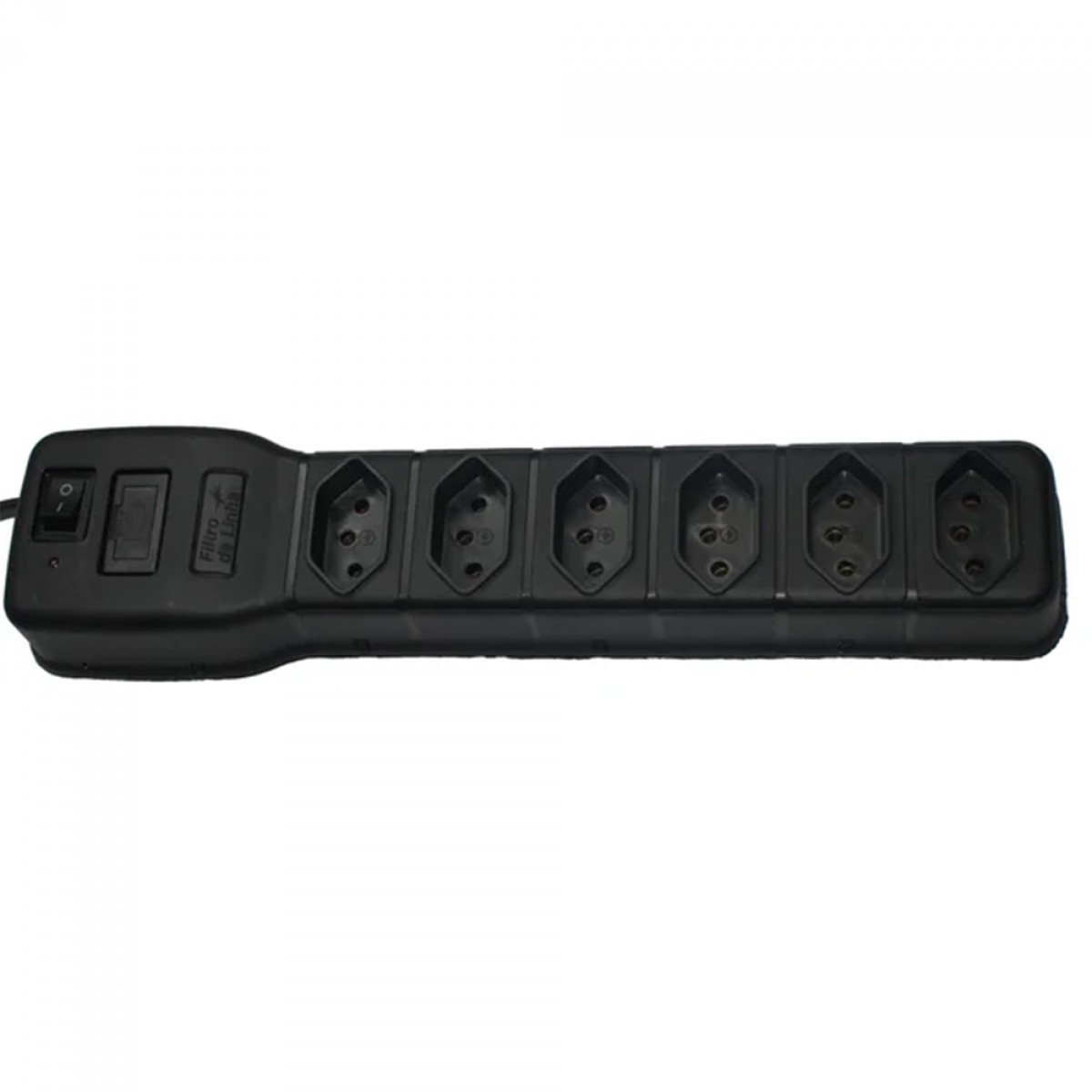Filtro De Linha Teccon 6 Tomadas, 127/220 volts, 1M, Tripolar, Preto, TC0358