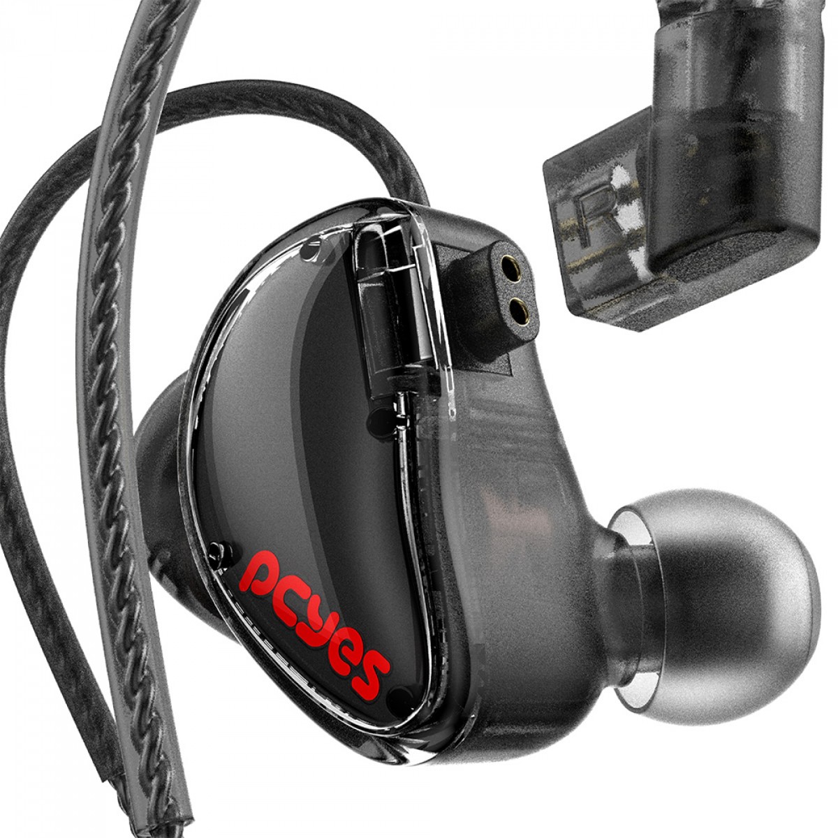 Fone de Ouvido Gamer PCYes Opala, Intra Auricular, Driver 1DD 10mm, P3, Com Microfone, Black, FPO1DD