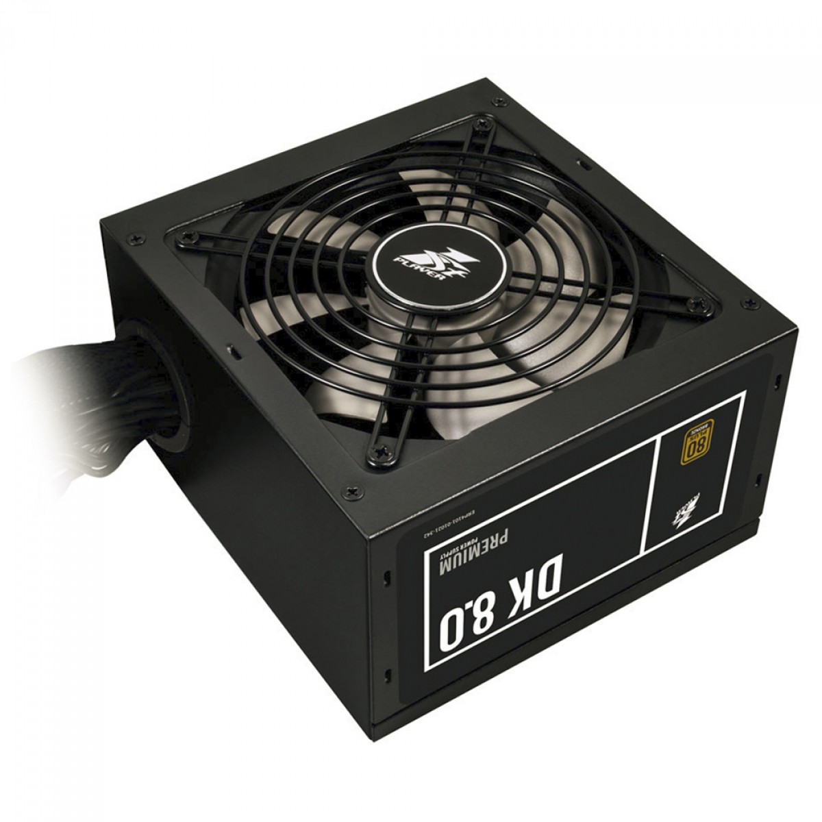 Fonte 1STPLAYER DK Premium, 800W, 80 Plus Bronze, Cabos Flat, PFC Ativo, Black, DKP-PS-800AX