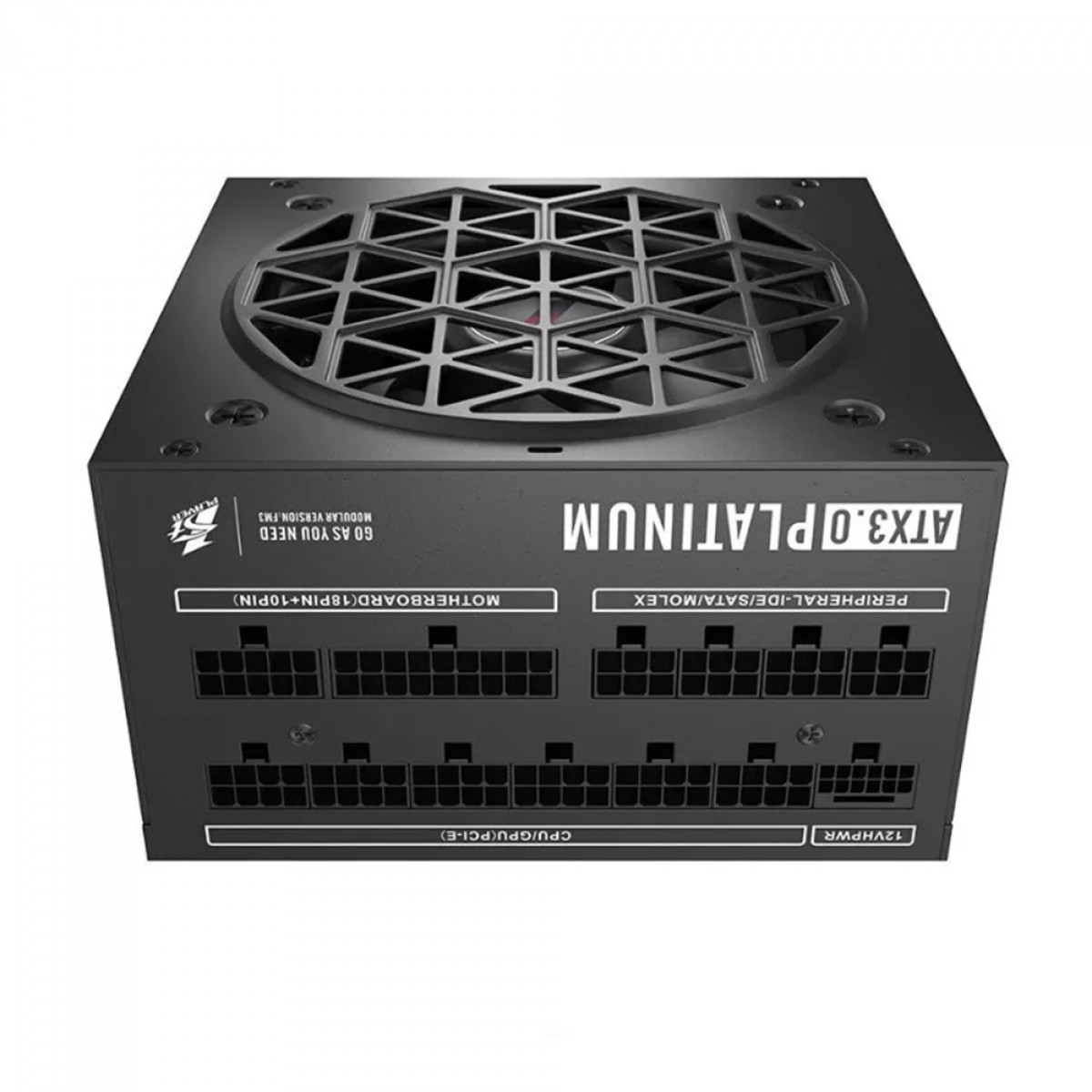 Fonte 1STPLAYER NGDP, 1000W, 80 Plus Platinum, Full Modular, PFC Ativo, 12VHPWR, Black, HA-1000BA3-BK