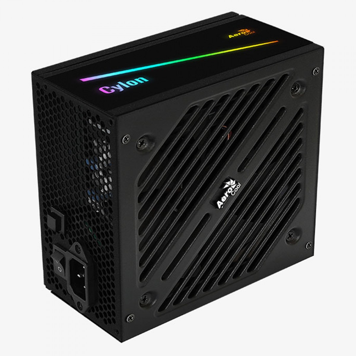 Fonte Aerocool Cylon 700W, RGB, 80 Plus Bronze, PFC Ativo