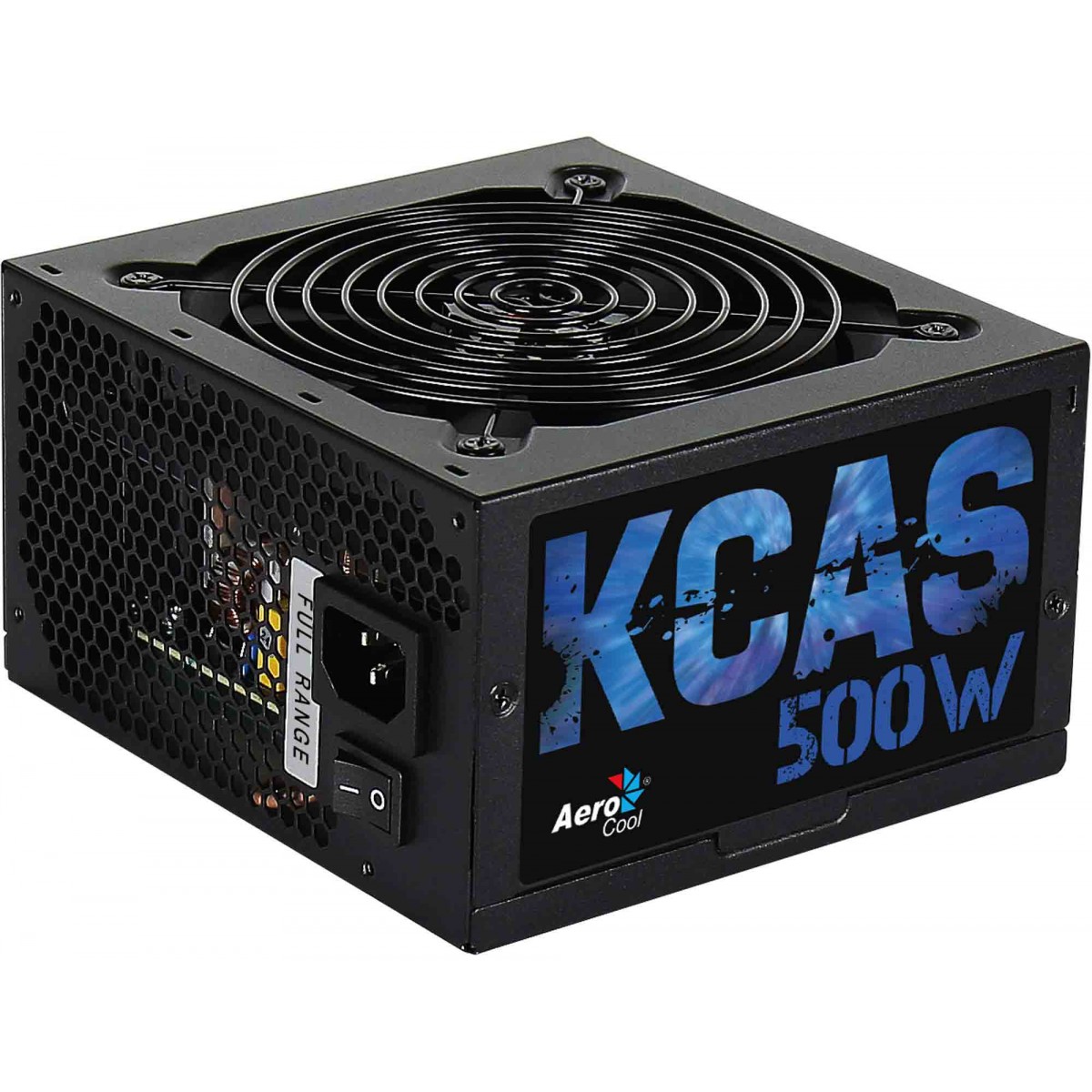 Fonte Aerocool KCAS 500W, 80 Plus Bronze, PFC Ativo - Open Box