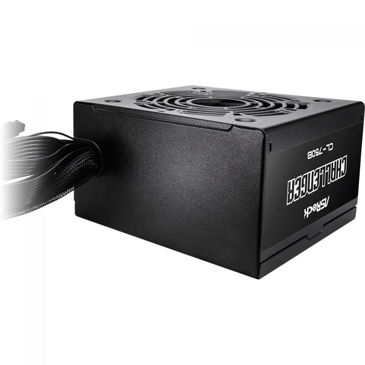 Fonte ASRock Challenger, 750W, 80 Plus Bronze, PCIe 5.1, PFC Ativo, Preto, CL-750B