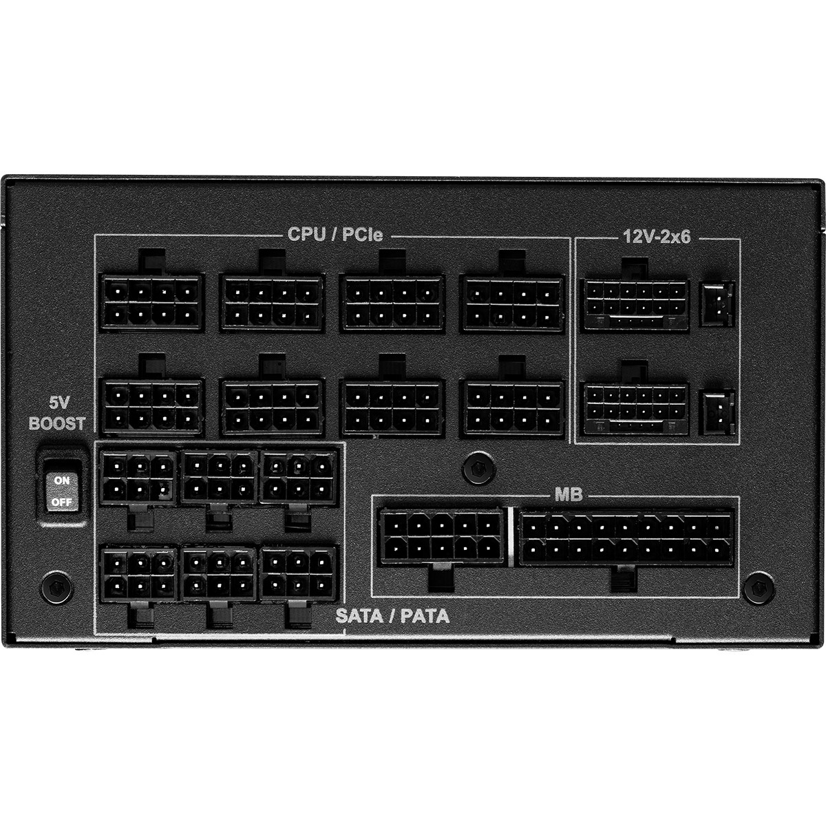 Fonte ASRock Phantom Gaming, 1600W, 80 Plus Gold, Cybenetics Platinum, Full Modular, ATX 3.1, PCIe 5.1, Preto, PG-1600G