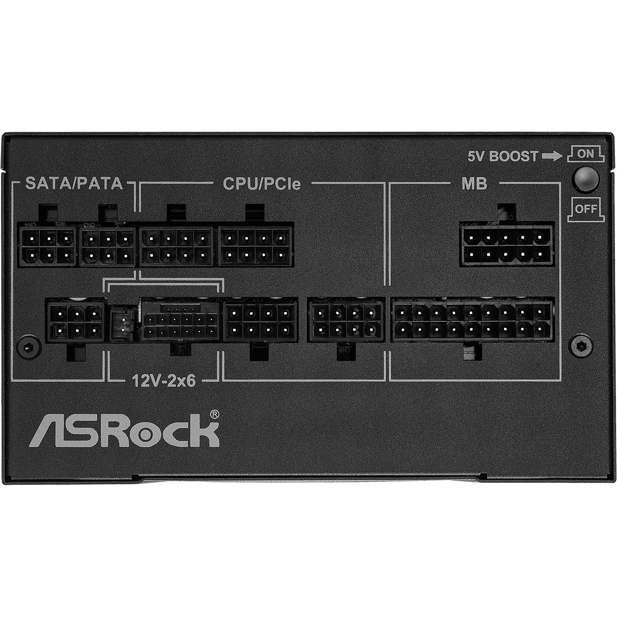 Fonte ASRock Phantom Gaming, 750W, 80 Plus Gold, Cybenetics Platinum, Full Modular, ATX 3.1, PCIe 5.1, Preto, PG-750G