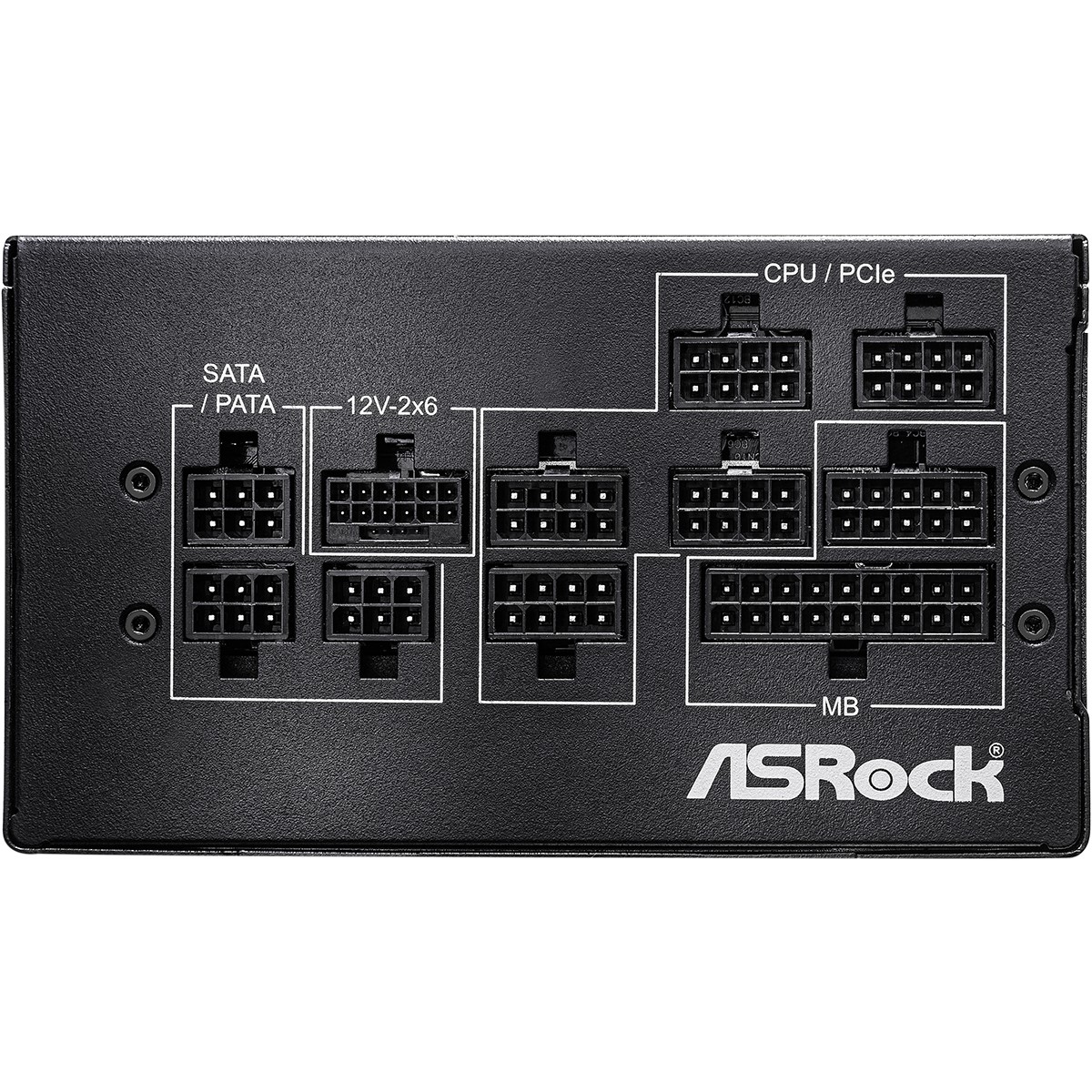 Fonte ASRock PRO Series, 1000W, 80 Plus Gold, Cybenetics Gold, Full Modular, ATX 3.1, PCIe 5.1, Preto, PRO-M1000G
