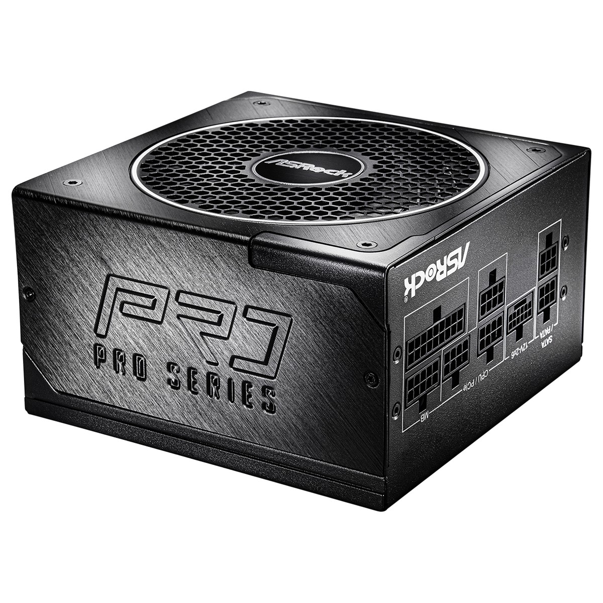 Fonte ASRock PRO Series, 750W, 80 Plus Gold, Cybenetics Gold, Full Modular, ATX 3.1, PCIe 5.1, Preto, PRO-M750G