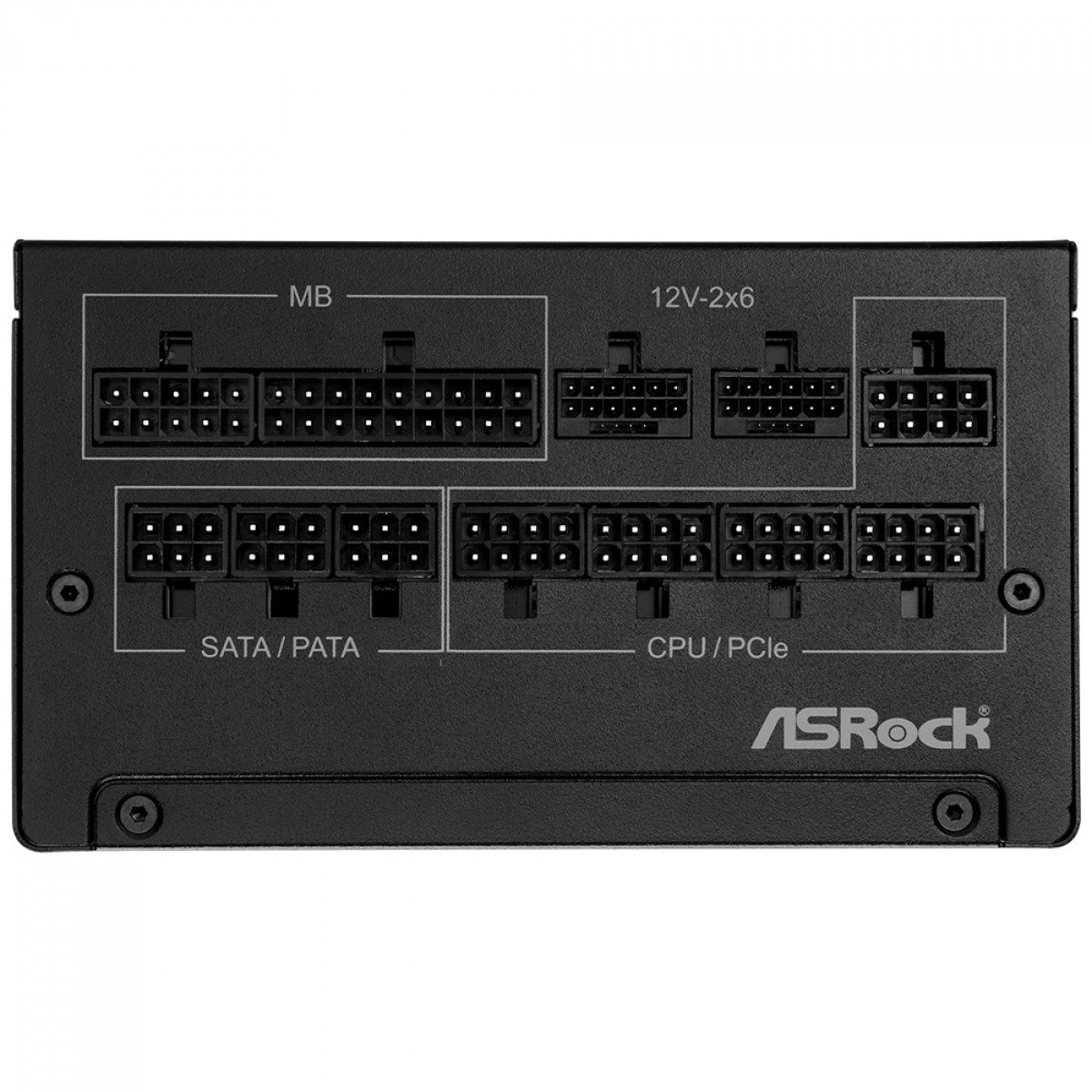 Fonte ASRock Steel Legend, 1200W, 80 Plus Gold, Cybenetics Platinum, Full Modular, ATX 3.1, PCIe 5.1, Preto, SL-1200G