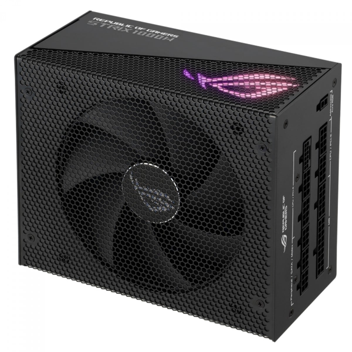 Fonte Asus ROG Strix Gold Aura Edition, 1000W, 80 Plus Gold, PFC Ativo, ARGB, Full Modular, Preto, 90YE00P1-B0BA00