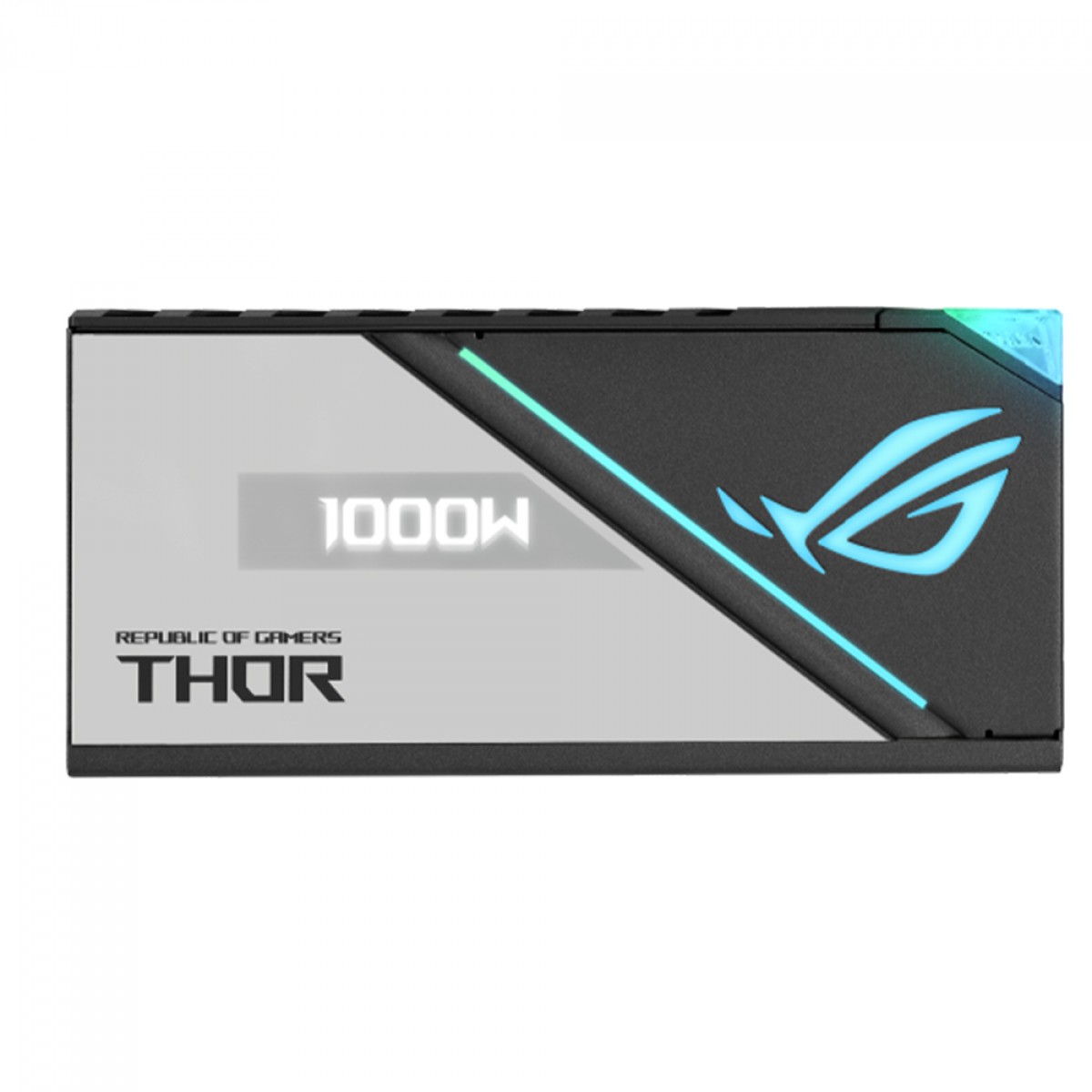 Fonte Asus ROG Thor 1000P2 Gaming, 1000W, 80 Plus Platinum, ARGB, Painel OLED, PFC Ativo, Full Modular, Preto E Cinza, 90YE00L4-B0BA00