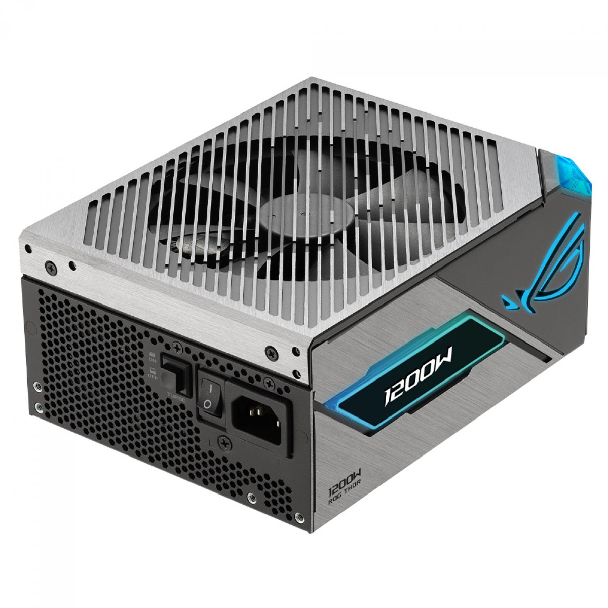 Fonte Asus ROG Thor 1200W Platinum III, 1200W, 80 Plus Platinum, ARGB, Painel OLED, PFC Ativo, Full Modular, 90YE00V2-B0SA00