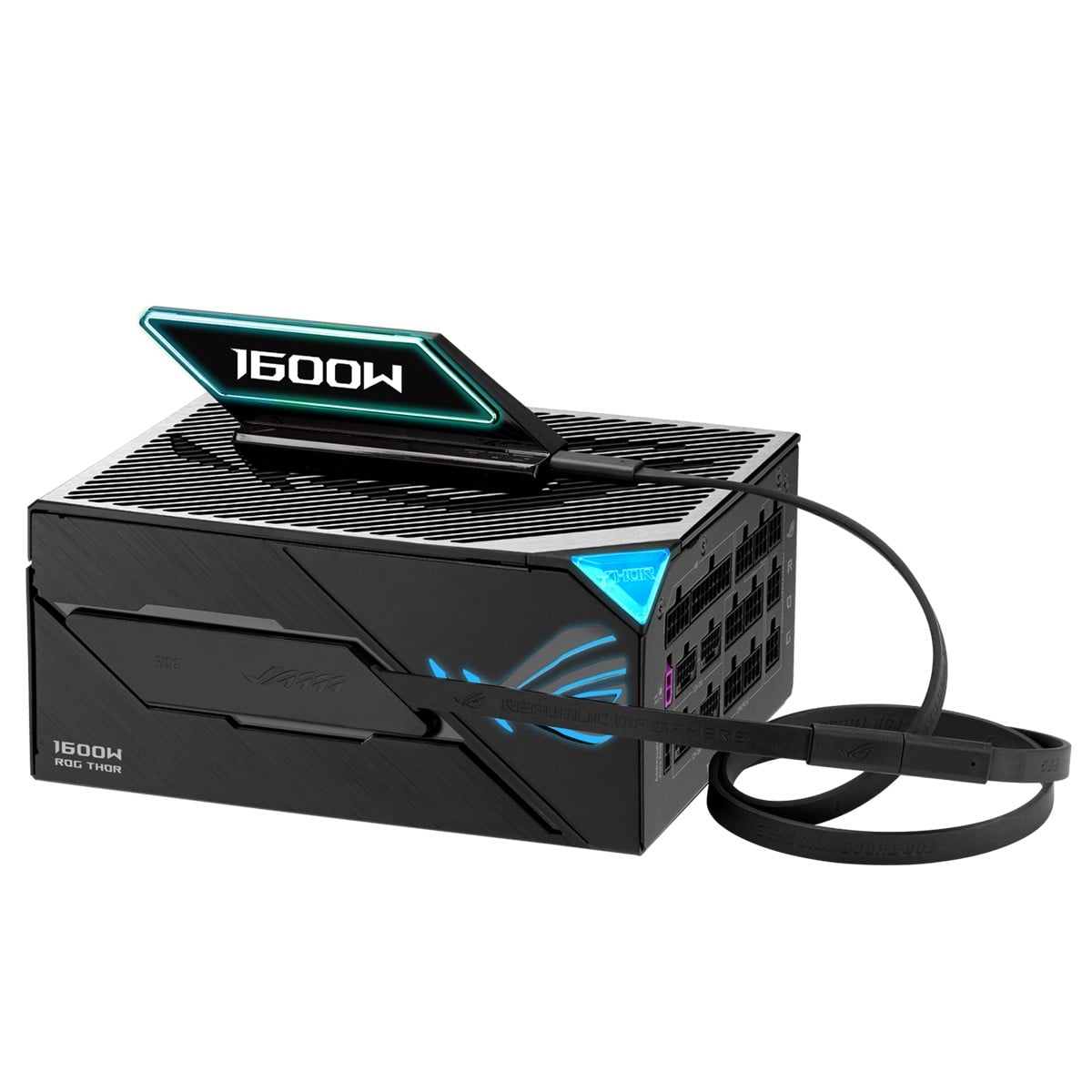 Fonte ASUS ROG Thor 1600W Titanium III EVO, 1600W, 80 Plus Titanium, Full Modular, ATX 3.1, ROG-THOR-1600T3-GAMING-EVO