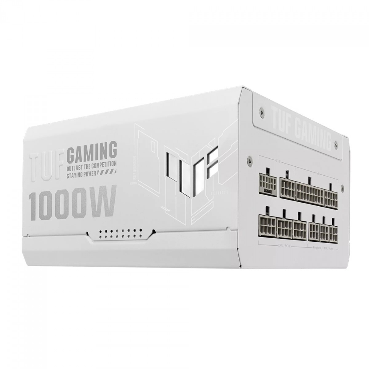 Fonte Asus TUF Gaming 1000G White, 1000W, 80 Plus Gold, PFC Ativo, Full Modular, Branco, 90YE00S5-B0SA00