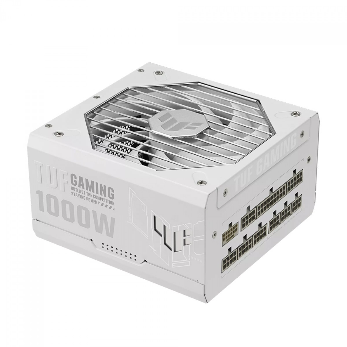 Fonte Asus TUF Gaming 1000G White, 1000W, 80 Plus Gold, PFC Ativo, Full Modular, Branco, 90YE00S5-B0SA00