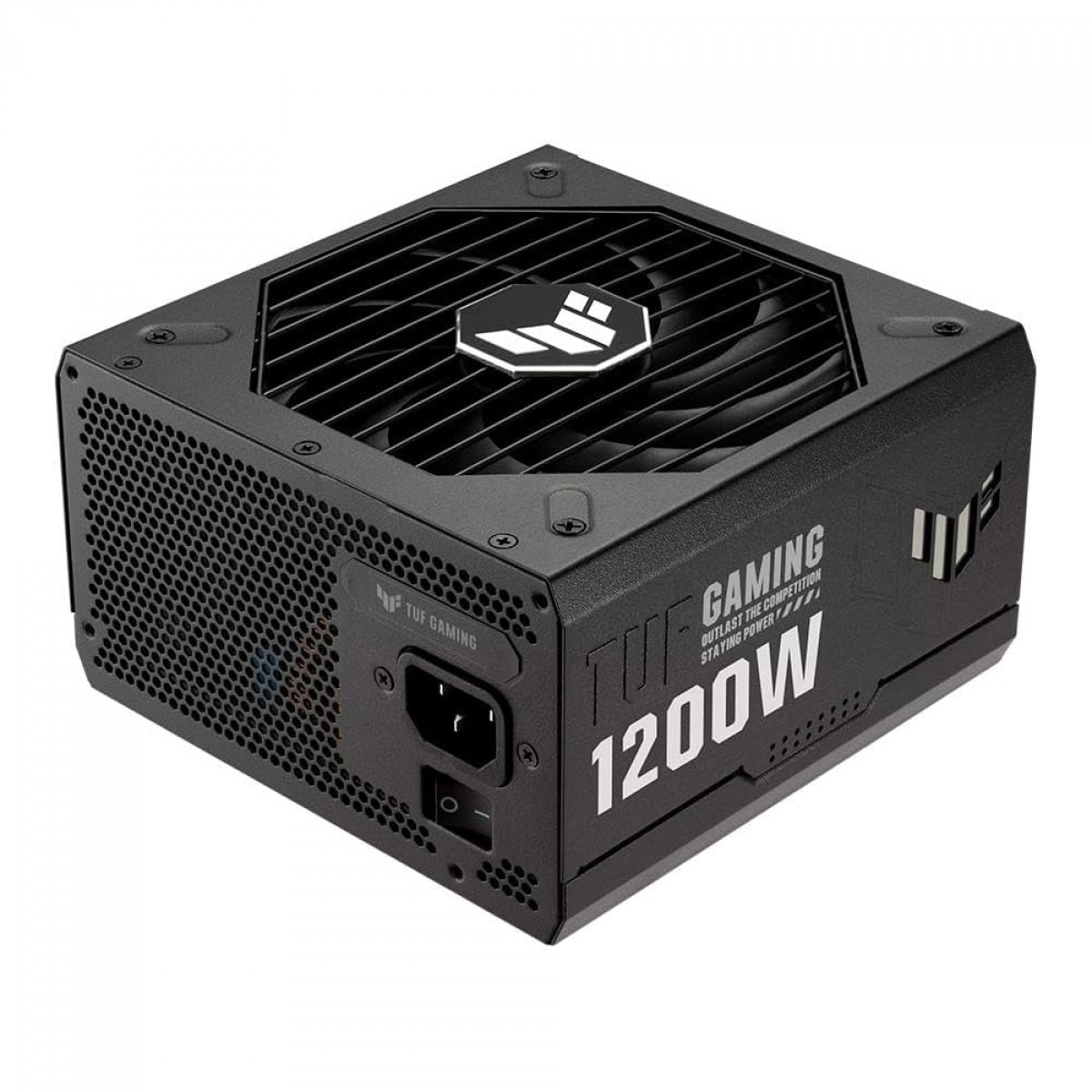 Fonte Asus TUF Gaming 1200G, 1200W, 80 Plus Gold, PFC Ativo, Full Modular, Preto, 90YE00S0-B0BA00