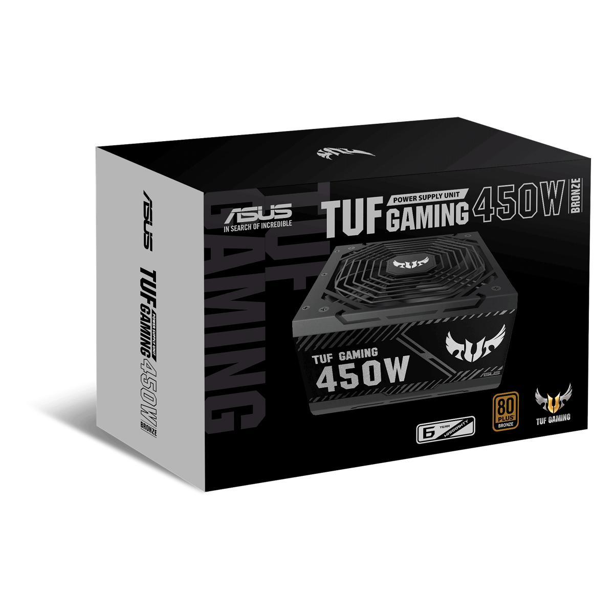 Fonte Asus TUF Gaming 450W, 80 Plus Bronze, TUF-GAMING-450B, 90YE00D3-B0NA00