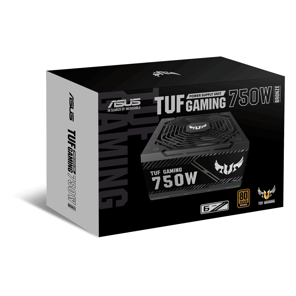Fonte Asus TUF Gaming 750W, 80 Plus Bronze, TUF-GAMING-750B, 90YE00D0-B0NA00