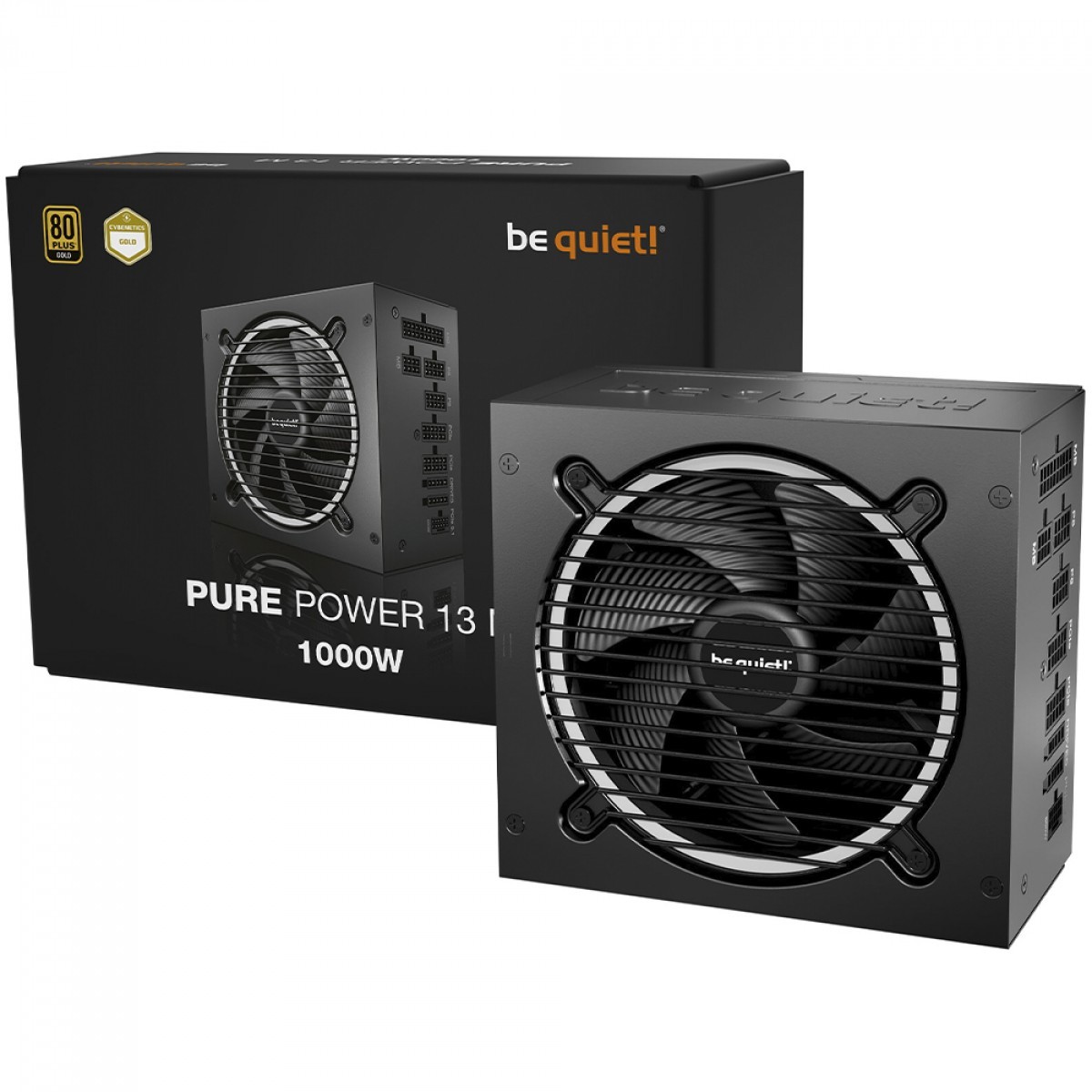 Fonte Be Quiet Pure Power 13 M, 1000W, 80 Plus Gold, PFC Ativo, Full Modular, Preto, BP028BR