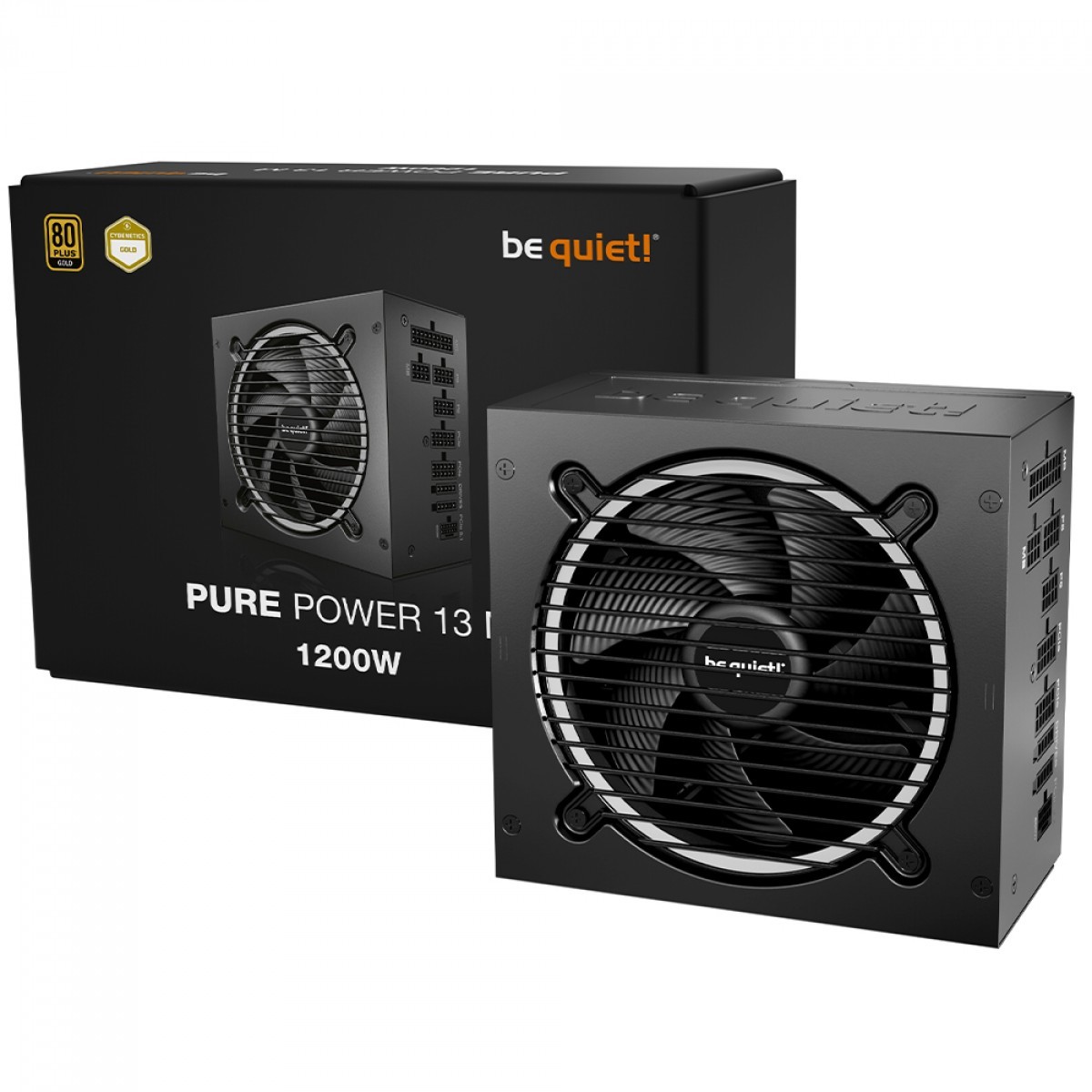 Fonte Be Quiet Pure Power 13 M, 1200W, 80 Plus Gold, PFC Ativo, Full Modular, Preto, BP029US