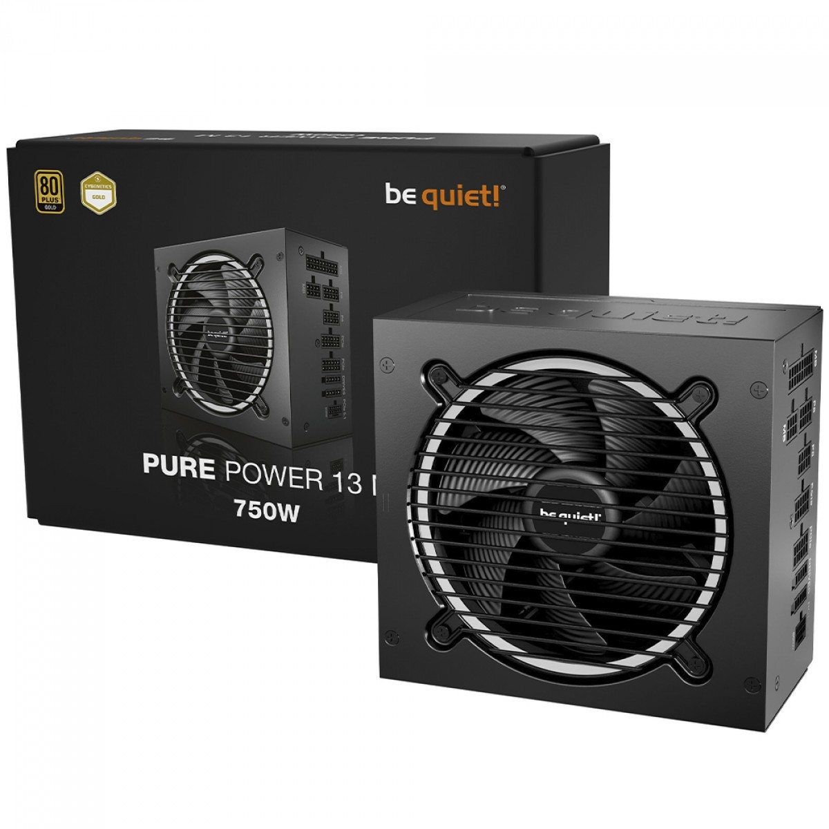 Fonte Be Quiet Pure Power 13 M, 750W, 80 Plus Gold, PFC Ativo, Full Modular, Preto, BP026BR