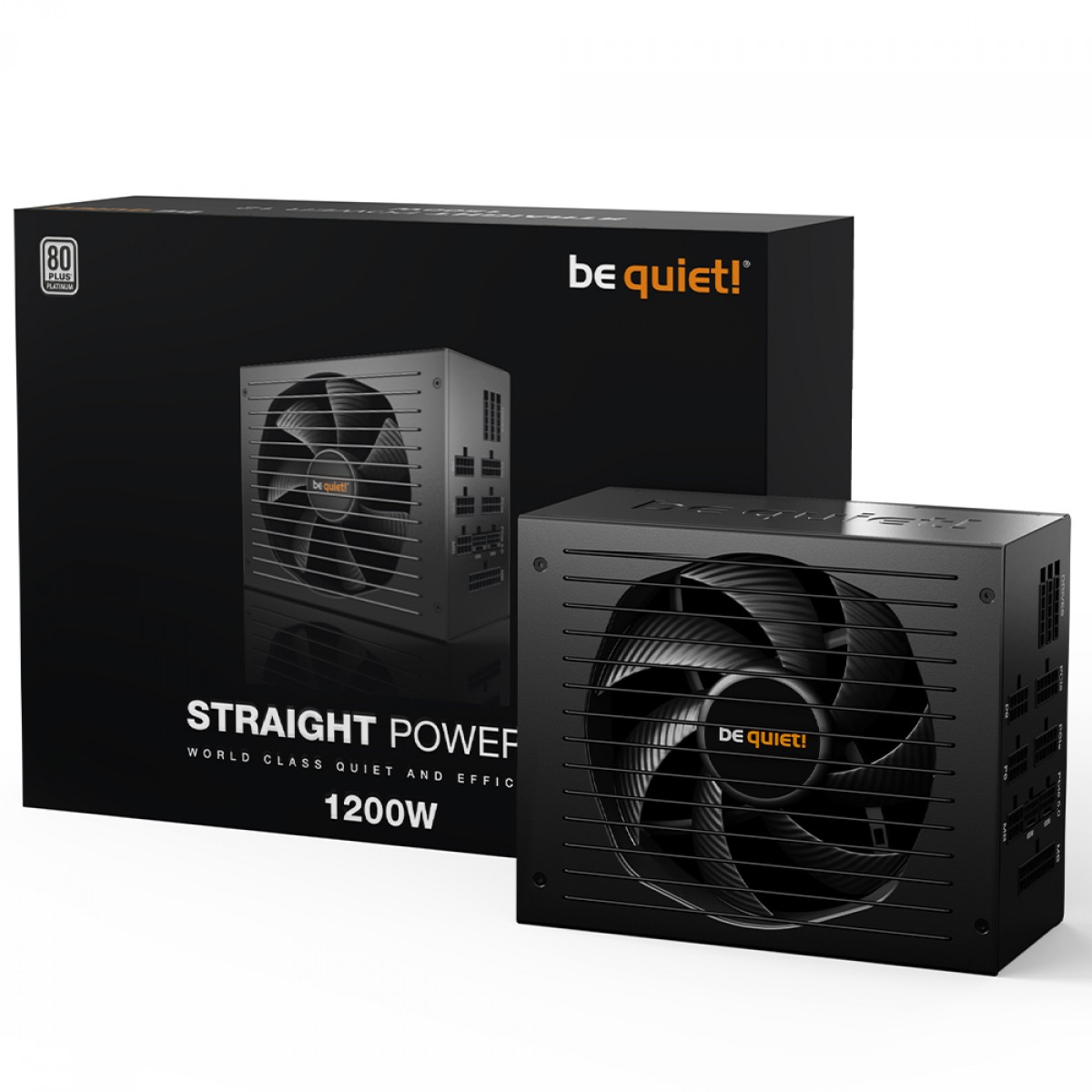 Fonte Be Quiet Straight Power 12, 1200W, 80 Plus Platinum, PFC Ativo, Full Modular, Preto, BN517