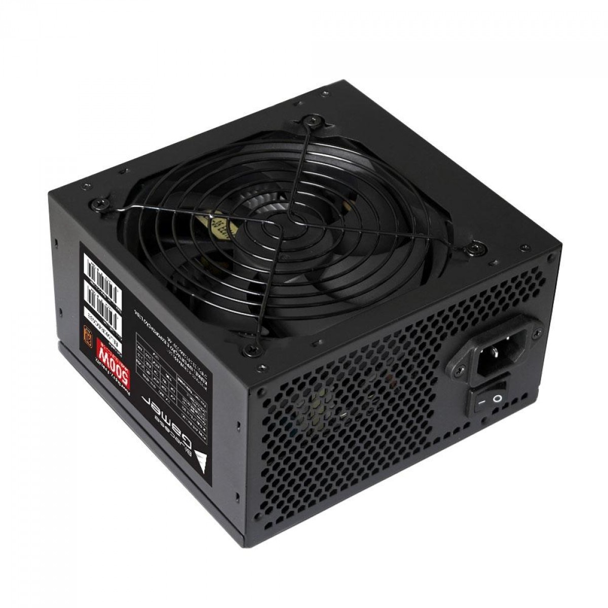 Fonte BlueCase 500W, 80 Plus Bronze, BLU500R-B