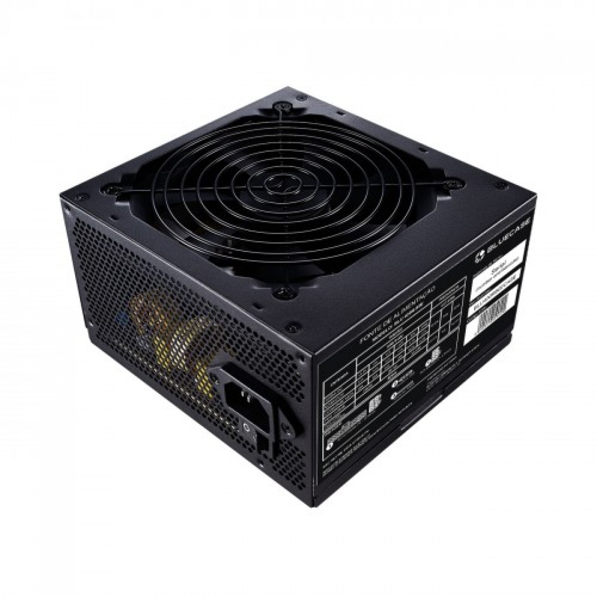 Fonte BlueCase ATX 400W BLU400R-80E Real 80+ White, Sem Caixa (OEM), S/Cabo, PFC Ativo