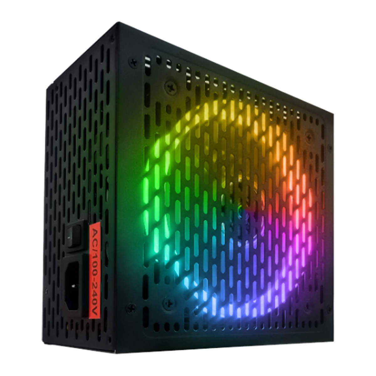 Fonte BRX Rainbow RGB, 450W, 80 Plus Bronze, PFC Ativo, RB450W - M