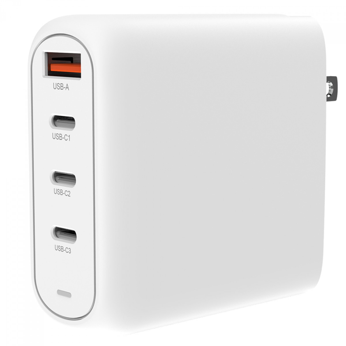 Fonte Carregador Creative GaN 100W, USB A + Type C, Quick Charger, Branco, 51MZ0520AA000